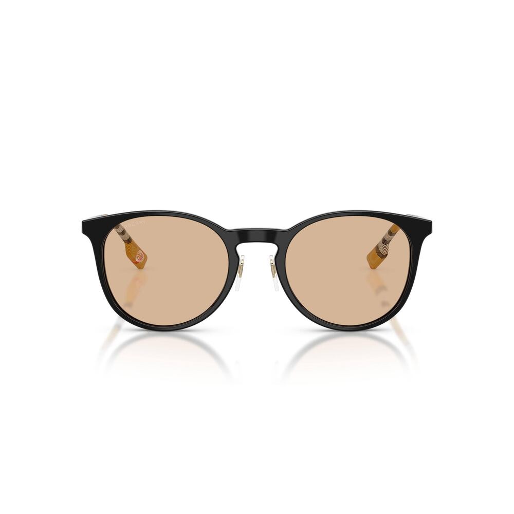 NWT Burberry 0BE4380D-385373 Black Round 51mm Sunglasses - Picture 2 of 4